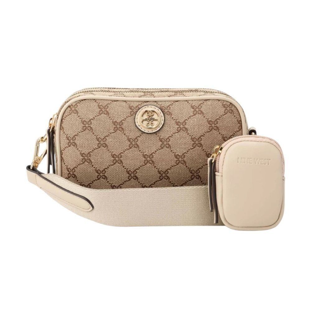 Nine WestAvaya Camera Crossbody Brown Bag Set